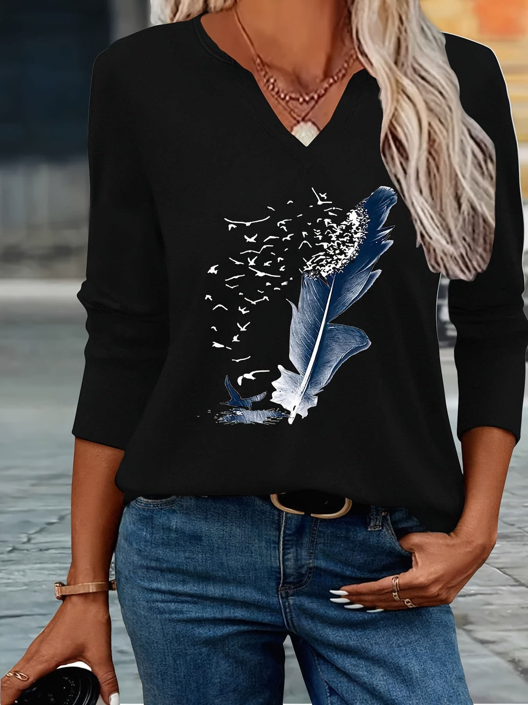Amandine - Camisa De Verano Con Cuello en V a La Última