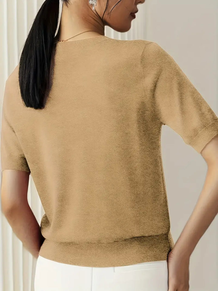 Jacquie - Camiseta Informal De Alta Elasticidad