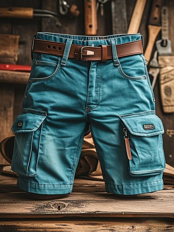 Pantalones Cortos Funcionales Retro Para Hombre Para Actividades Al Aire Libre