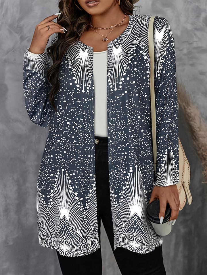 Joalyne - Cárdigan Informal Con Estampado De Lunares Y Rayas