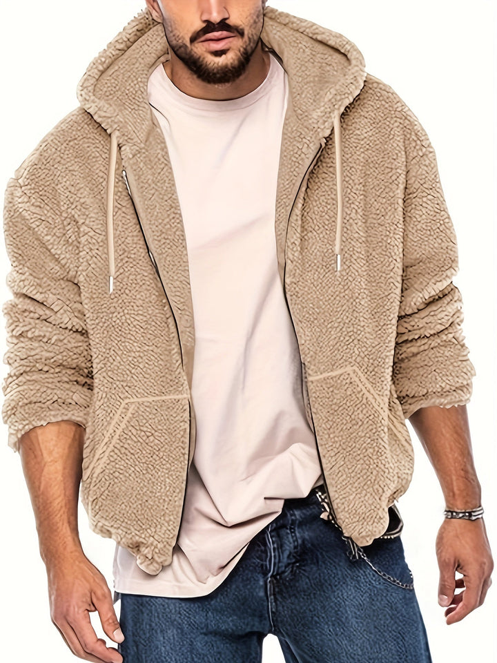 Hessel - Sudadera Con Capucha y Manga Larga Con Cremallera