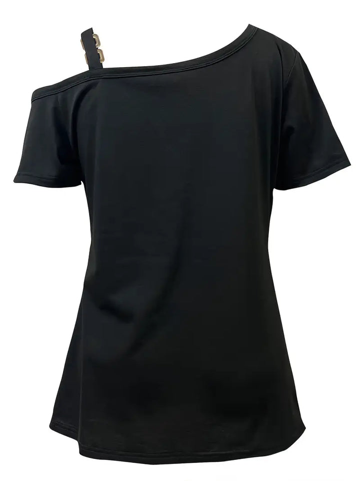 Ianthe - Camiseta Elegante De Manga Corta