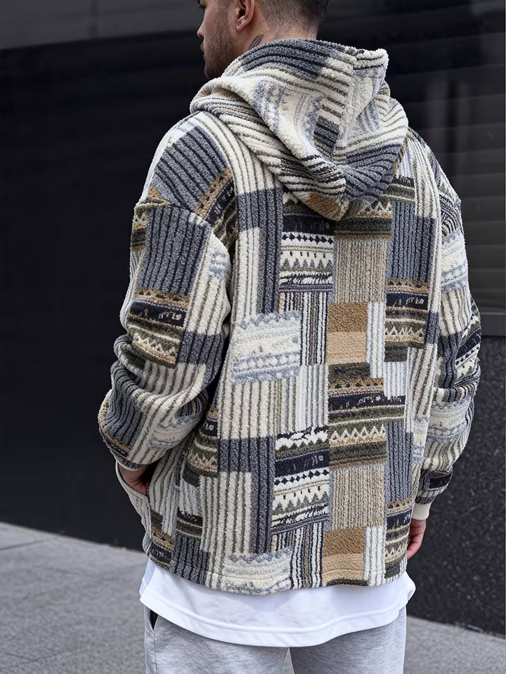 Silvain - Sudadera Con Capucha Y Cremallera Estampada