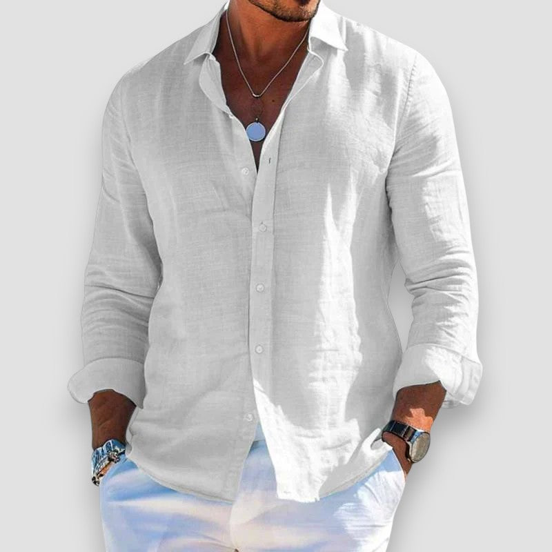 Edmur - Elegante Camisa De Verano De Manga Larga