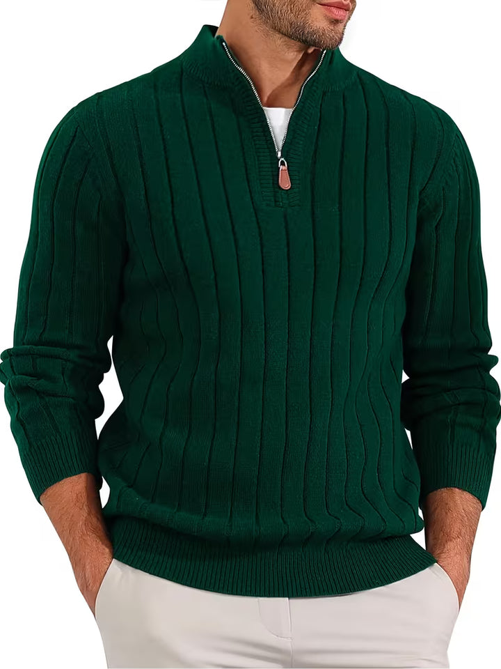 Yedidya - Jersey de Manga Larga Informal de Punto