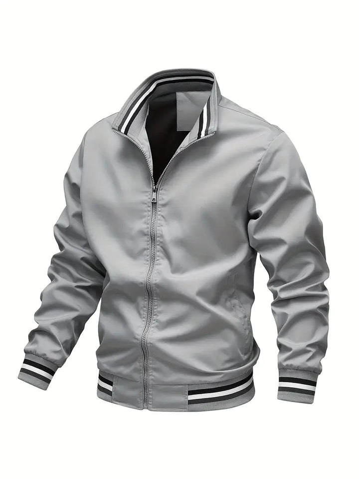 Stanton - Chaqueta Informal Con Cuello Alto Y Cremallera