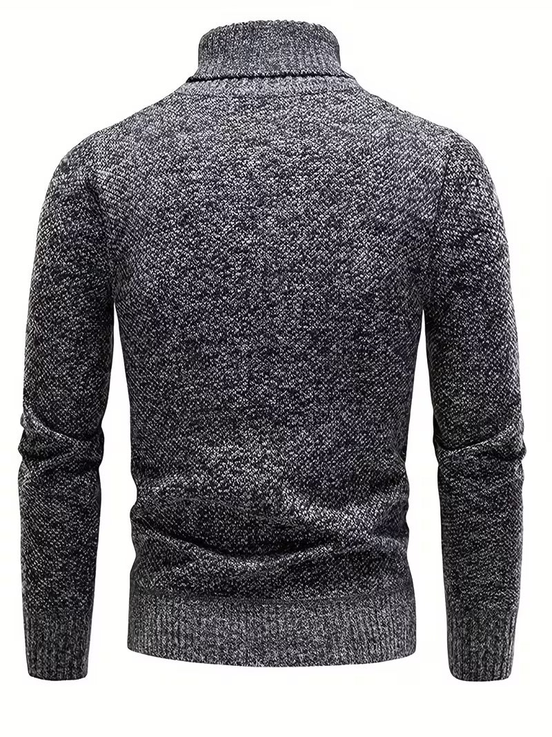 Wessam - Elegante Jersey De Punto Con Cuello Alto