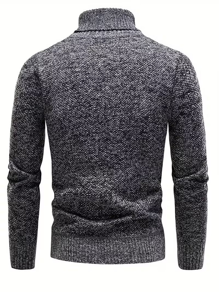 Wessam - Elegante Jersey De Punto Con Cuello Alto