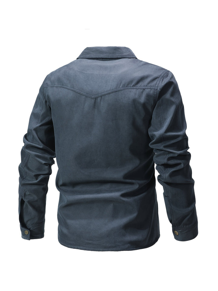 Evrypidis - Chaqueta Cargo Informal De Manga Larga