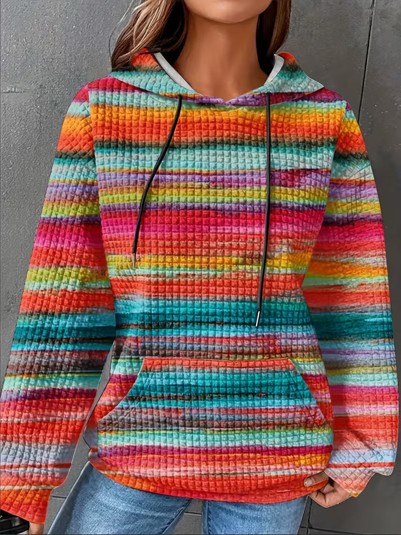 Leoiza - Sudadera Con Capucha Con Estampado De Arcoíris