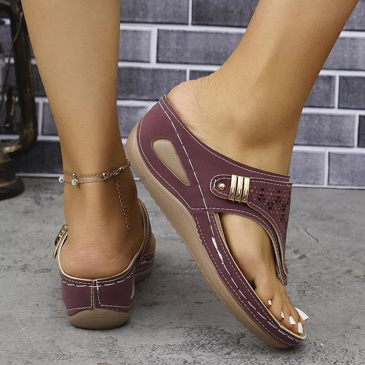 Tiara - Sandalias Con Cuña Elegantes