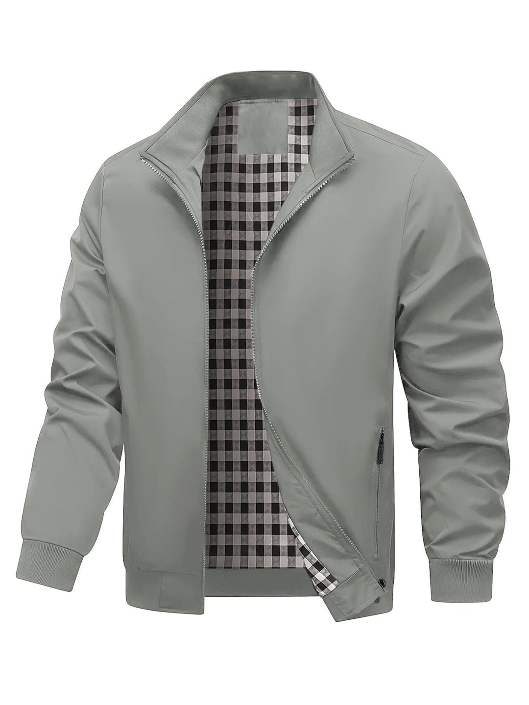 Charith - Chaqueta Informal de Manga larga Con Cremallera