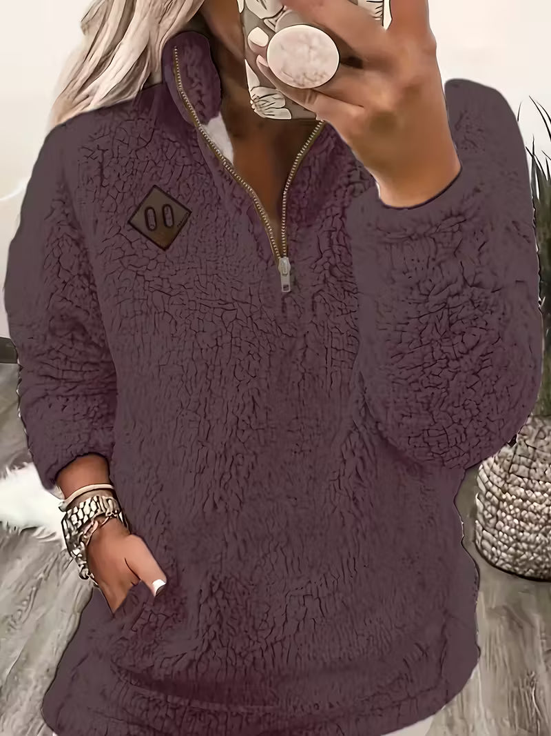 Humera - Elegante Chaqueta Con Cremallera y Manga Larga