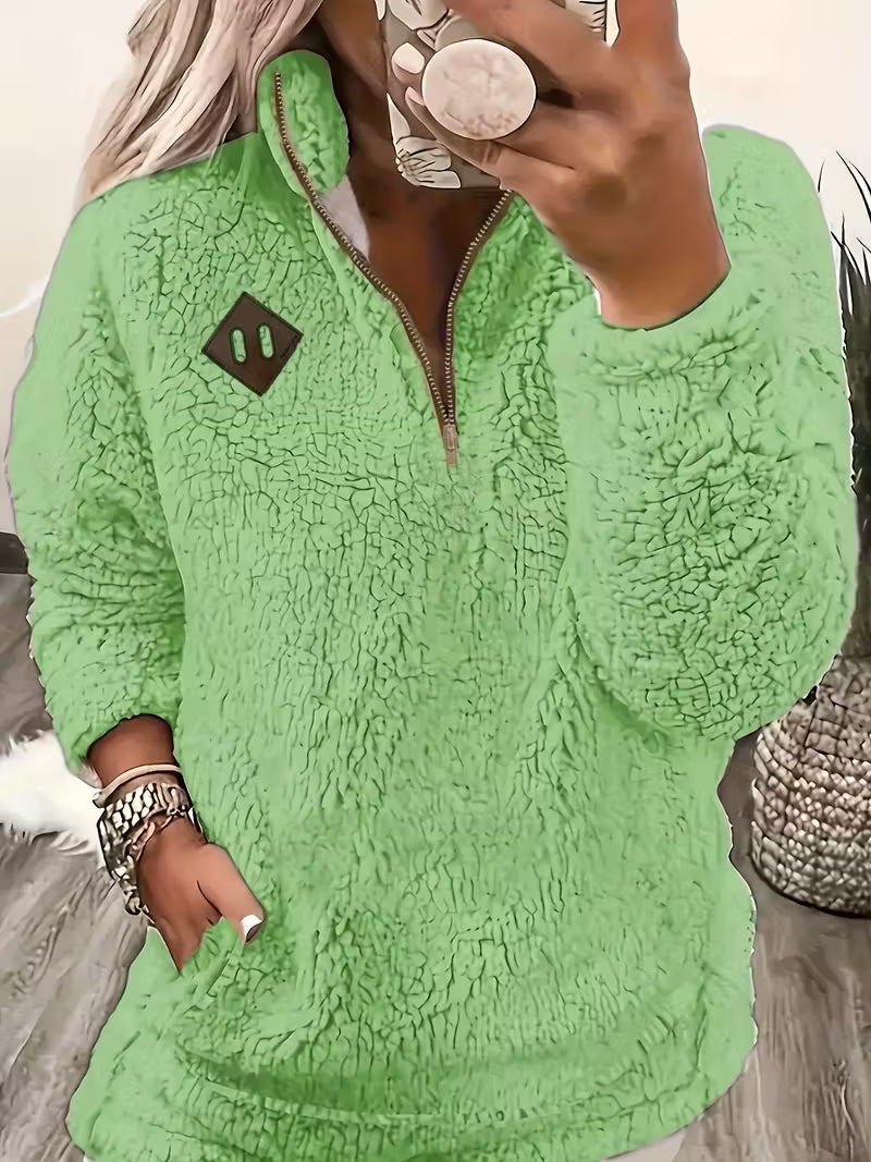 Humera - Elegante Chaqueta Con Cremallera y Manga Larga