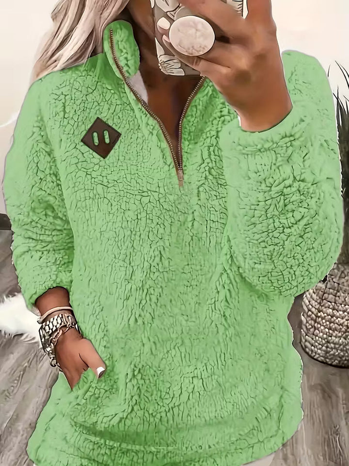 Humera - Elegante Chaqueta Con Cremallera y Manga Larga