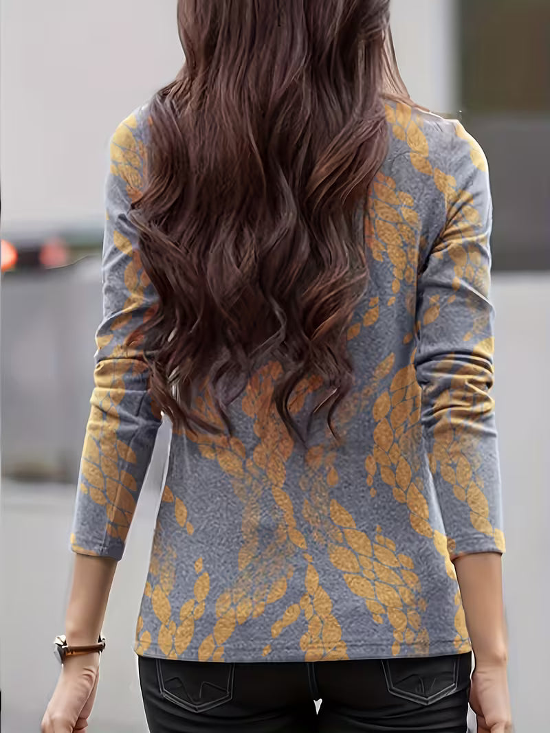 Zunni - Top De Cuello Alto Con Estampado Floral