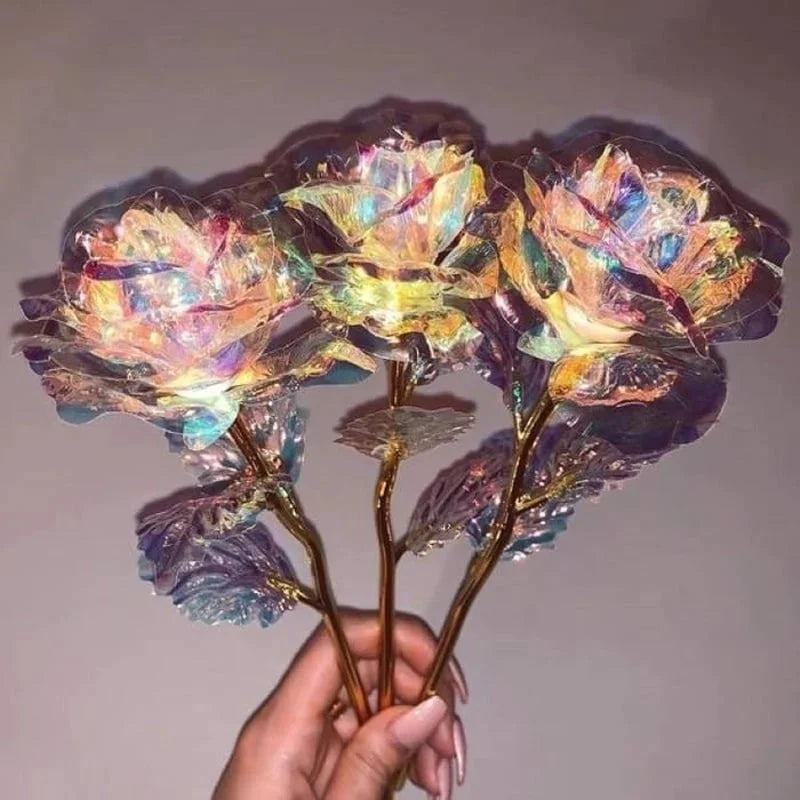 GlowPetal - Rosa De Cristal Colorida
