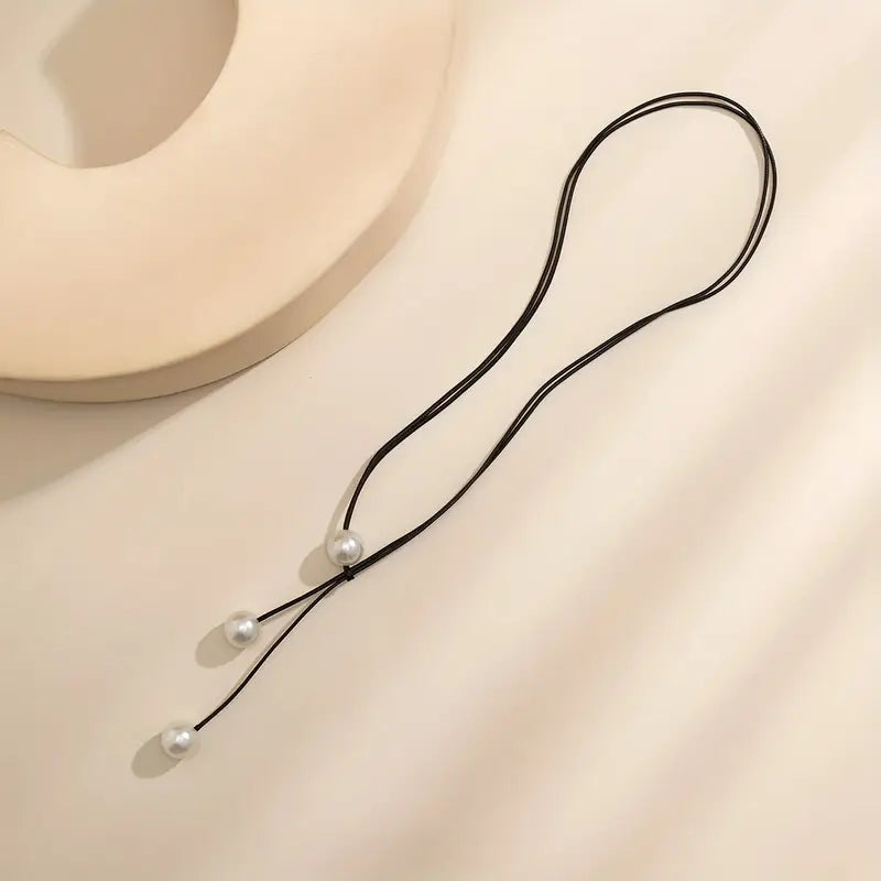Lullia - Collar Geométrico Sencillo Con Hilo De Cera