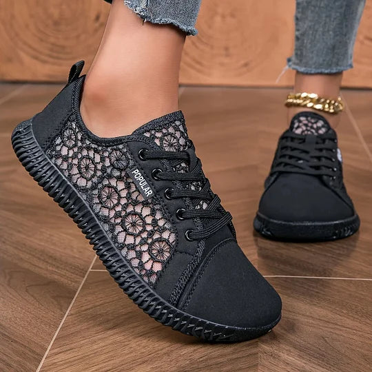 Orly - Mocasín Con Cordones y Malla Transpirable