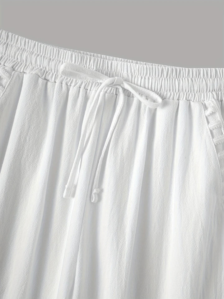 Tracey - Contraste Recortar Recortado Pantalones