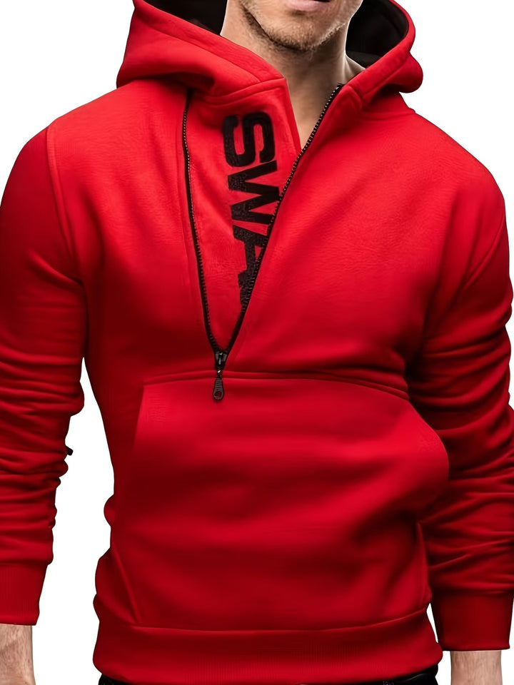 Erik - Sudadera Con Capucha De Manga Larga Y Corte Entallado