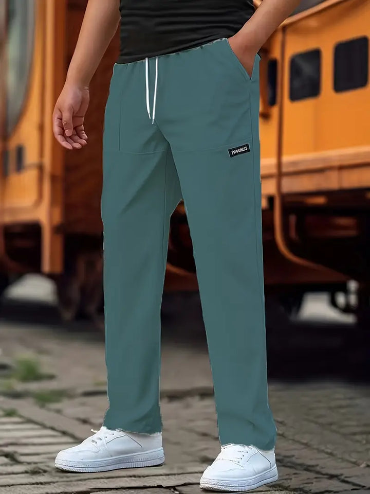 Travys - Pantalones Deportivos Informales Con Bolsillos
