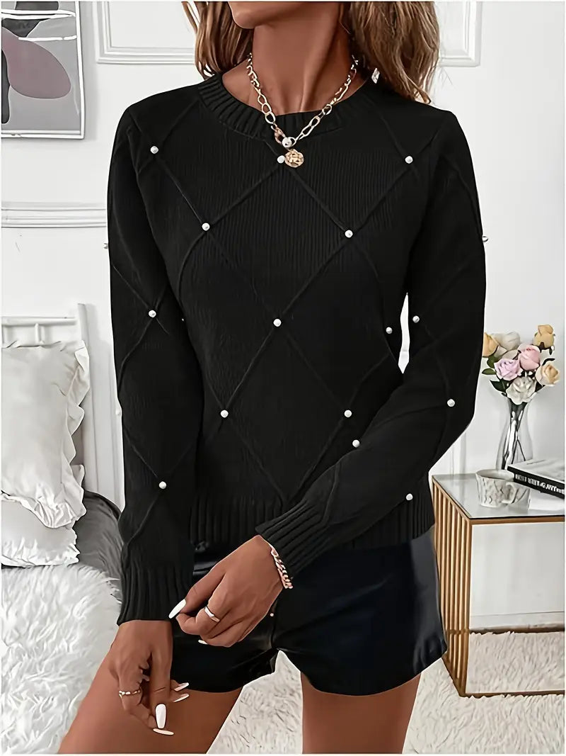 Turid - Elegante Jersey De Manga Larga De Punto