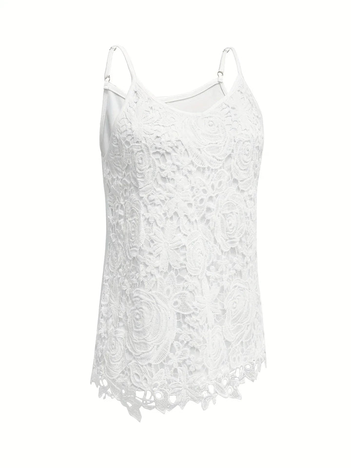 Juna - Elegante Sin Mangas Enlace Top Con Cuello En V