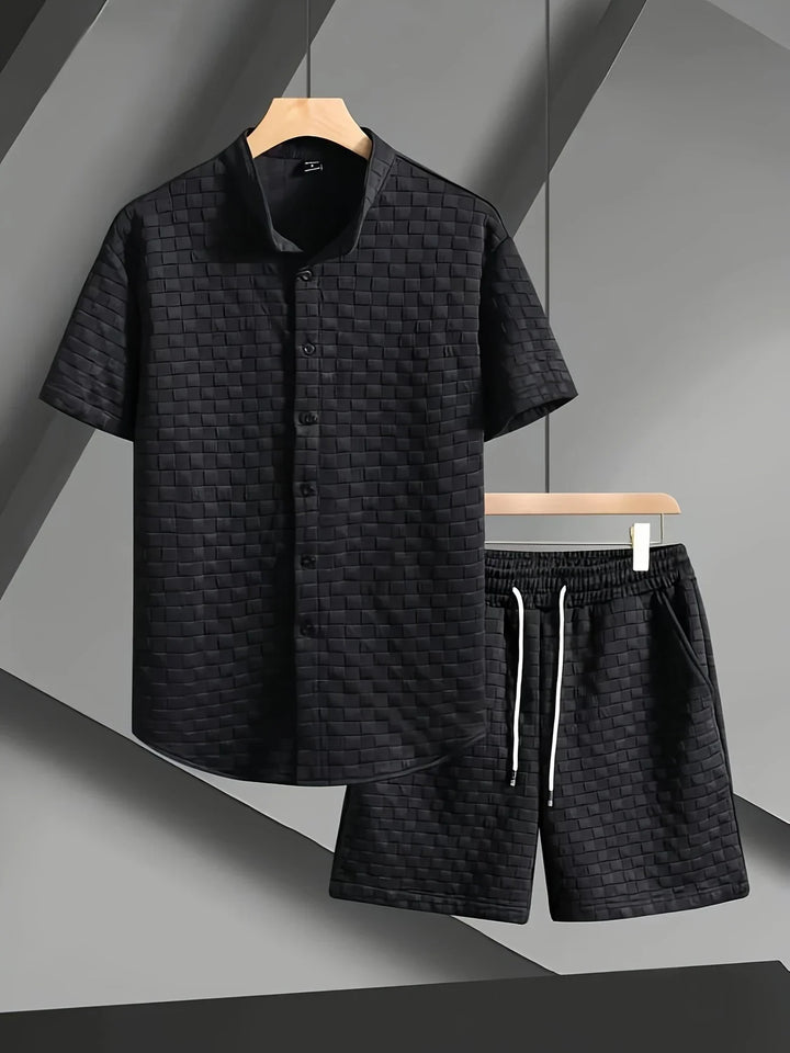 Zane - Conjunto Informal De Camiseta De Manga Corta y Pantalón Corto Para Verano