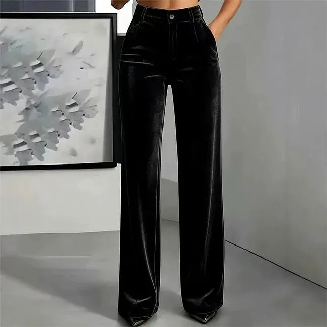 Jana - Pantalón De Pierna Ancha Y Cintura Alta