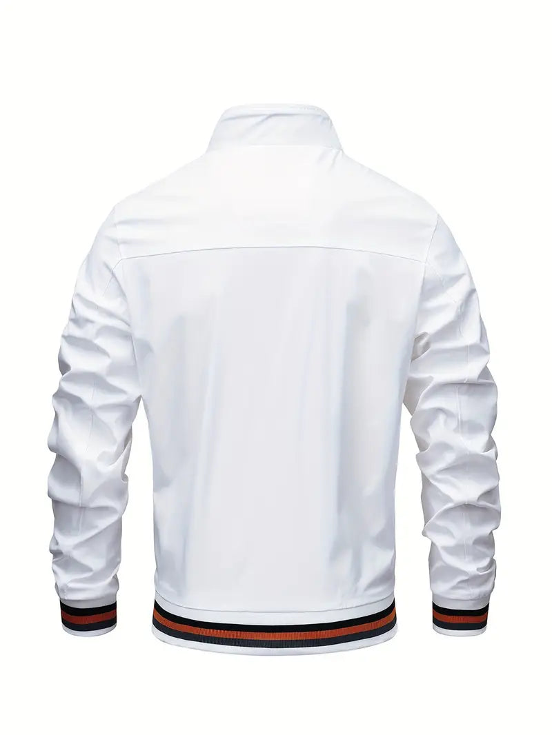 Stanton - Chaqueta Informal Con Cuello Alto Y Cremallera