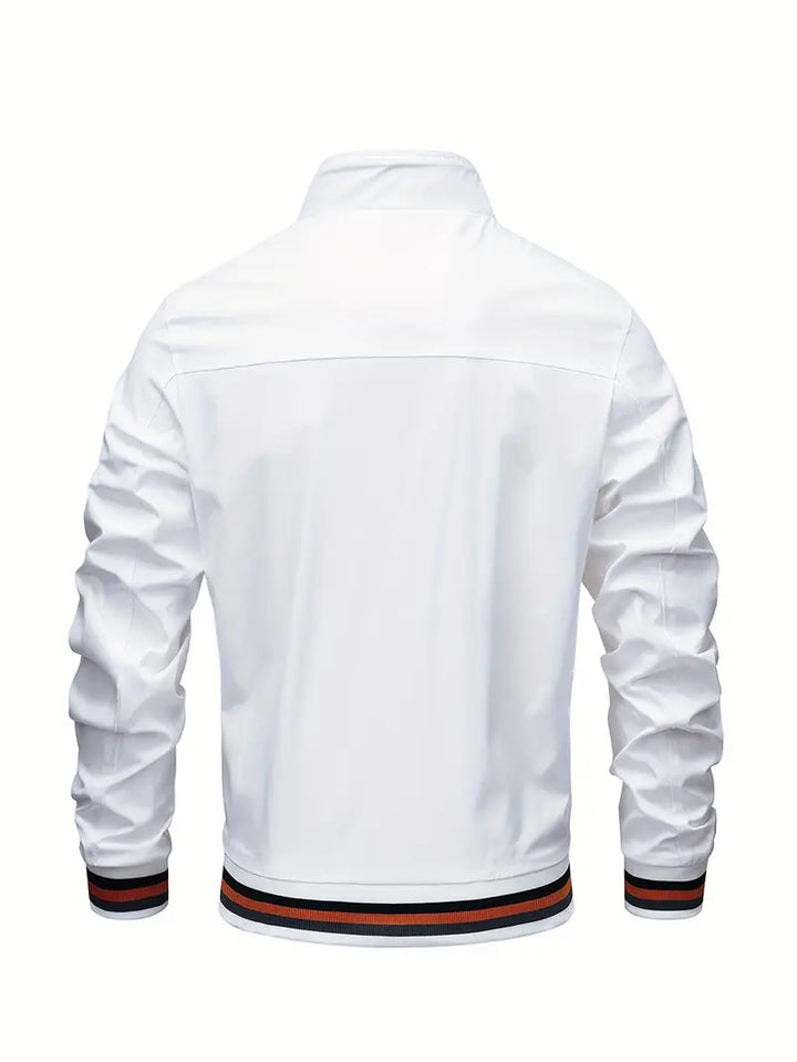 Stanton - Chaqueta Informal Con Cuello Alto Y Cremallera