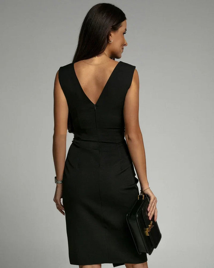 Sumitra - Elegante Minivestido Con Cuello En V