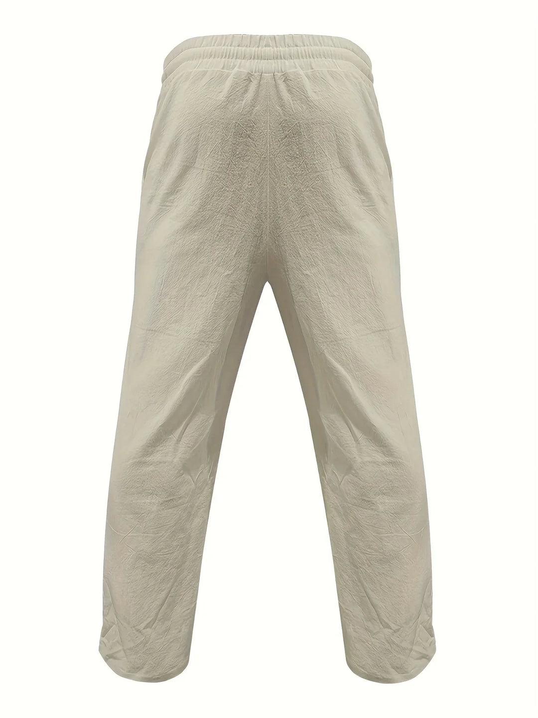 Beslan - Pantalones Elegantes De Pierna Recta Con Botones Dorados