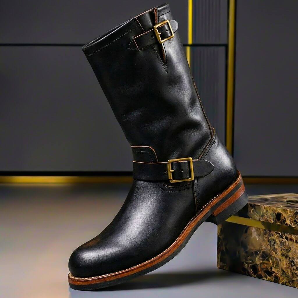 Quade - Botines De Cuero De Estilo Vintage