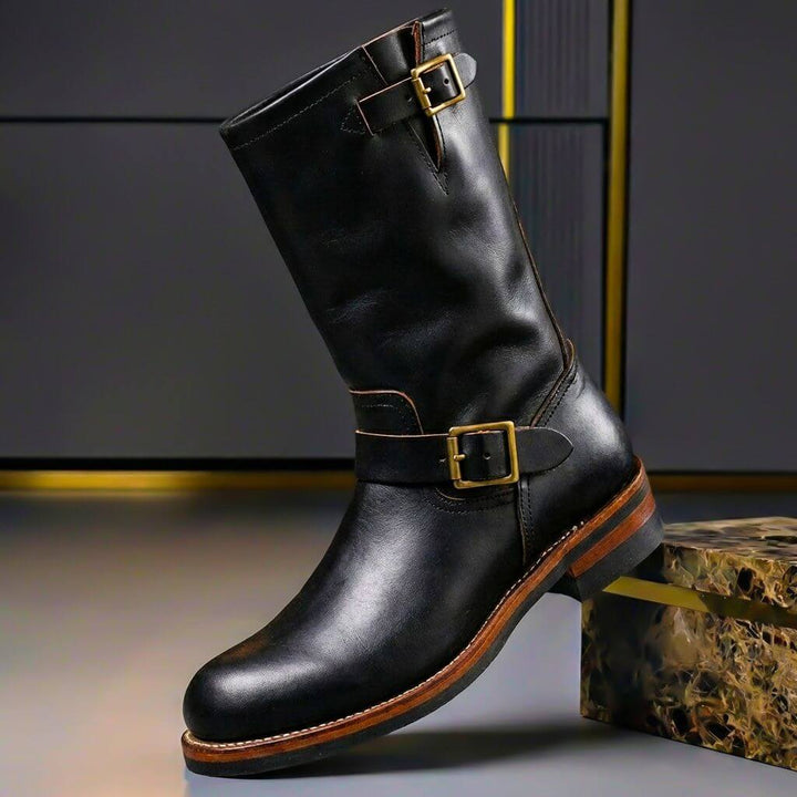 Quade - Botines De Cuero De Estilo Vintage