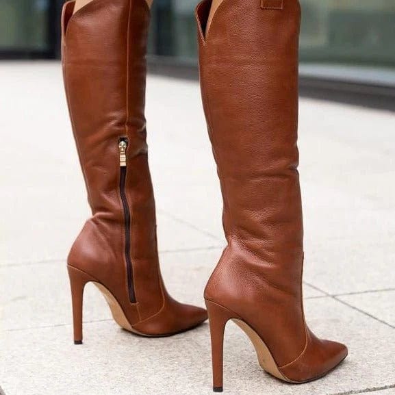 Elysse - Botas De Tacón Con Cremallera Lateral