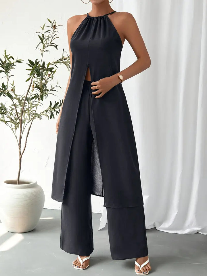 Eirini - Elegante Conjunto De Dos Piezas Sin Mangas