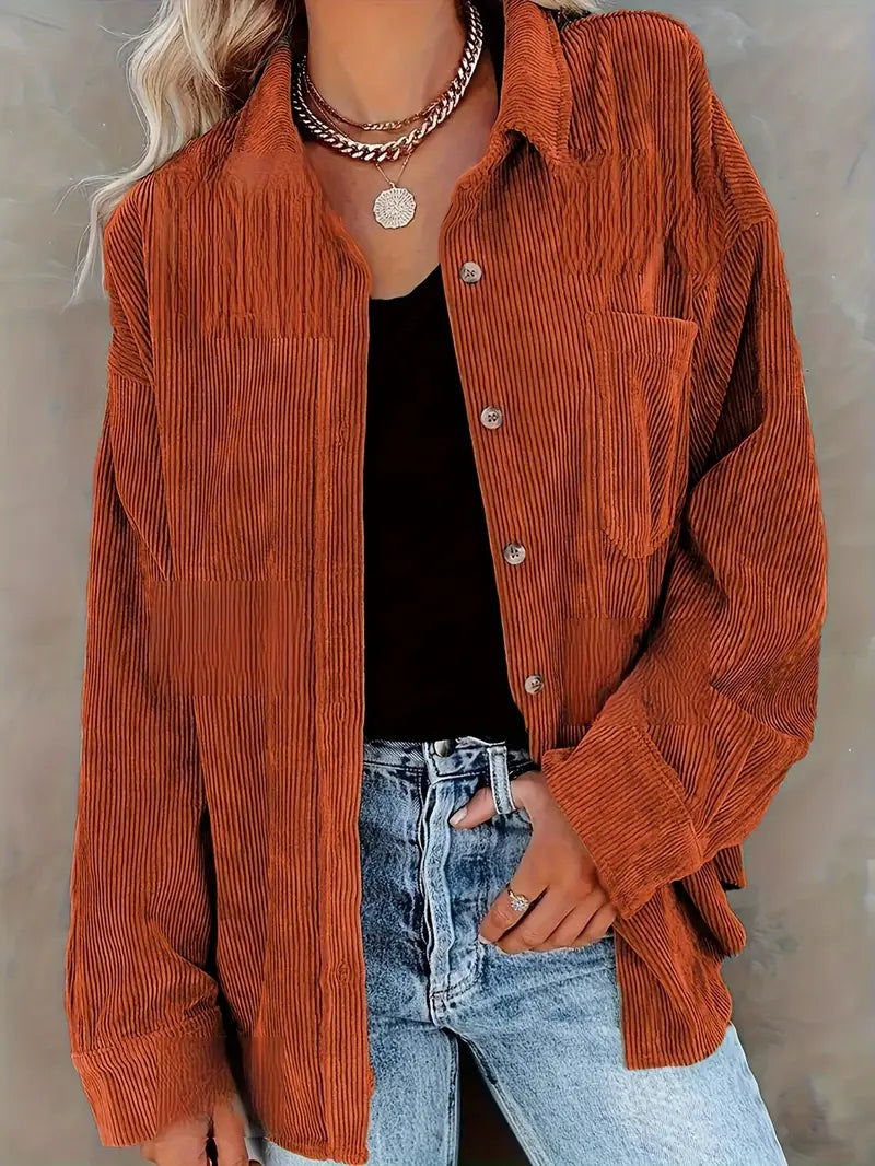 Irmela - Manga Larga Botón Camisa
