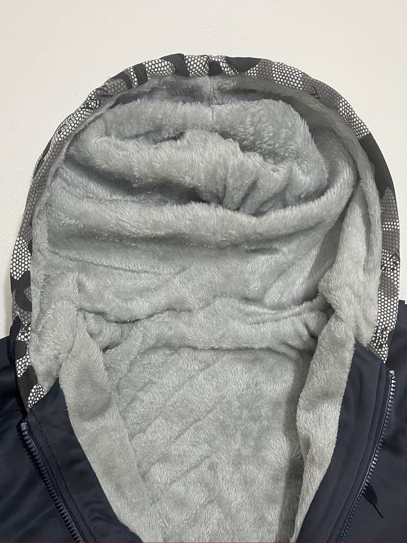 Oziel - Chaqueta Cálida De Forro Polar Con Capucha y Cremallera