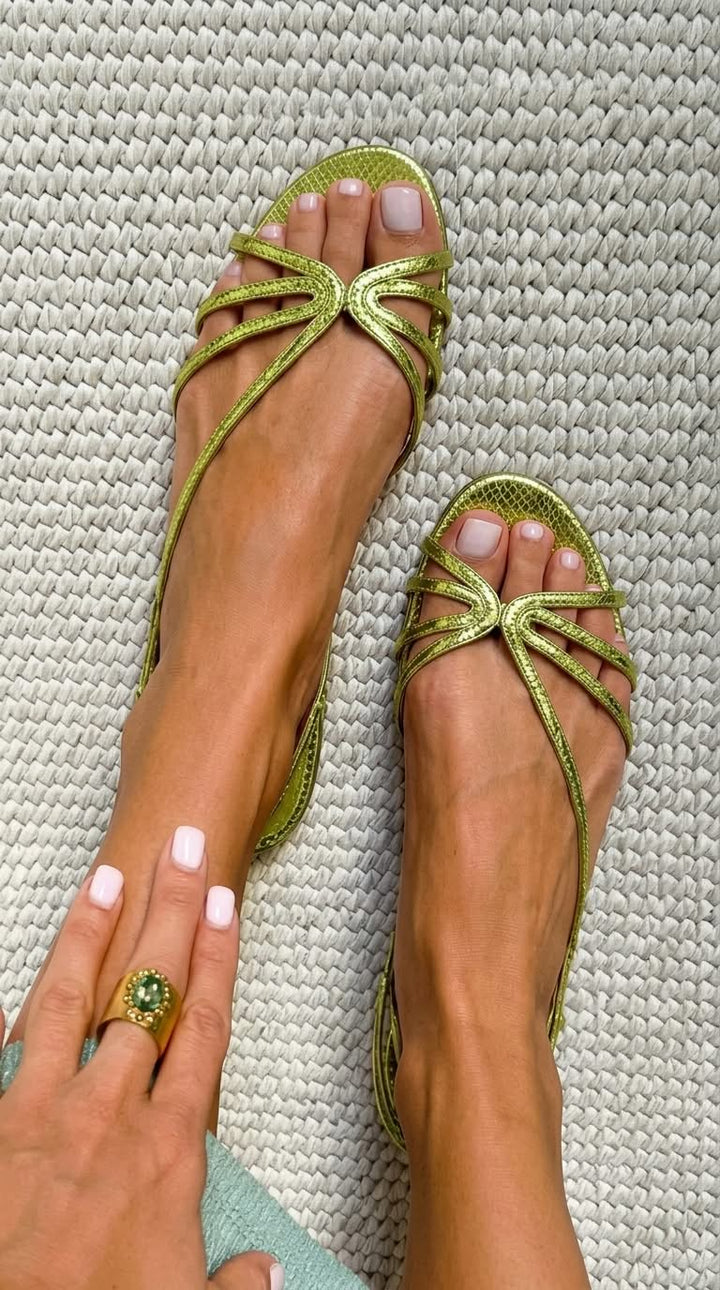 Schila - Sandalias Brillantes Con Tiras