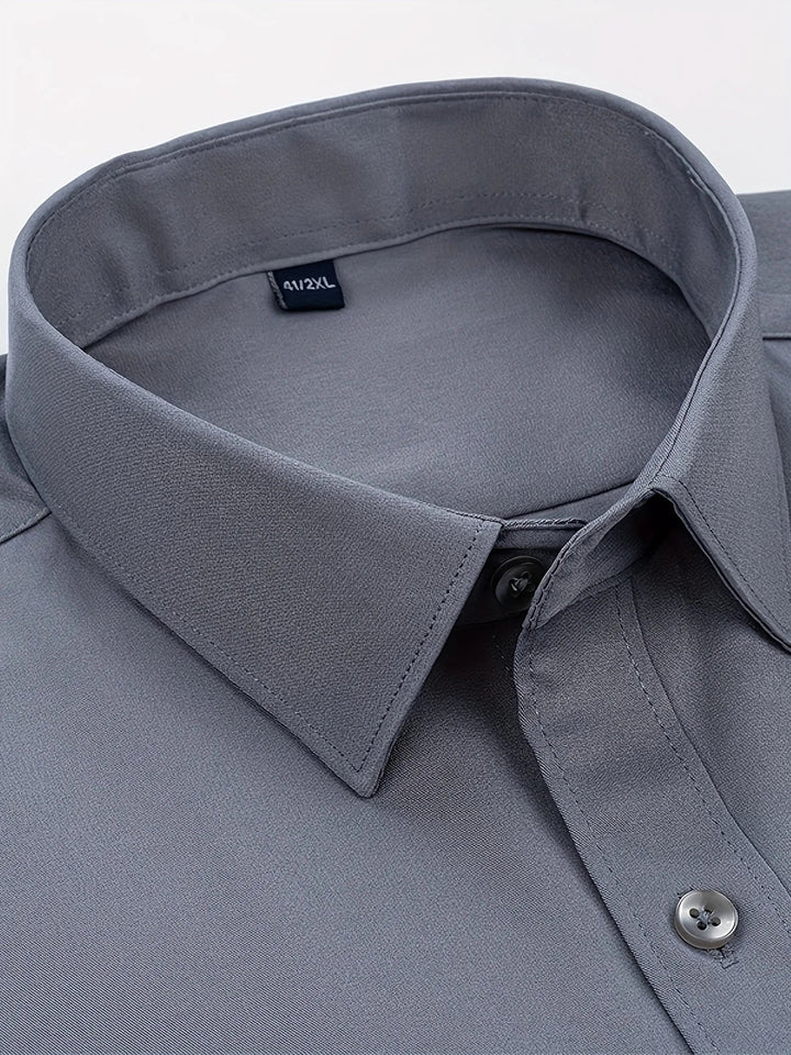 Byron - Elegante Camisa De Manga Larga Con Btones