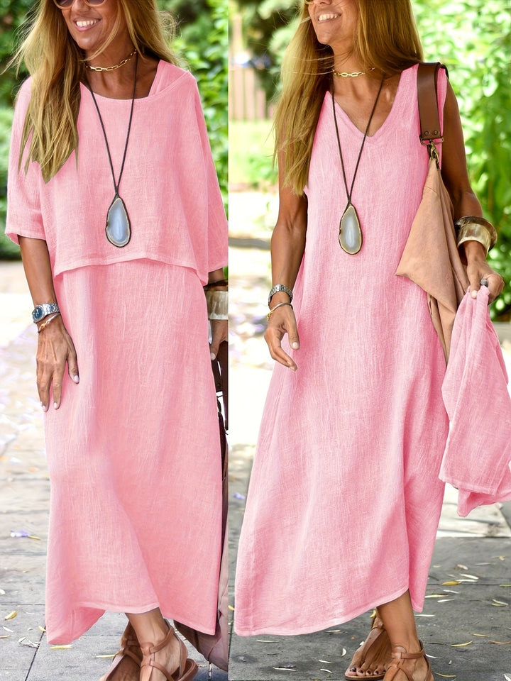 Arline - Vestido De Dos Piezas En Lino