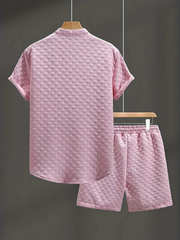 Zane - Conjunto Informal De Camiseta De Manga Corta y Pantalón Corto Para Verano