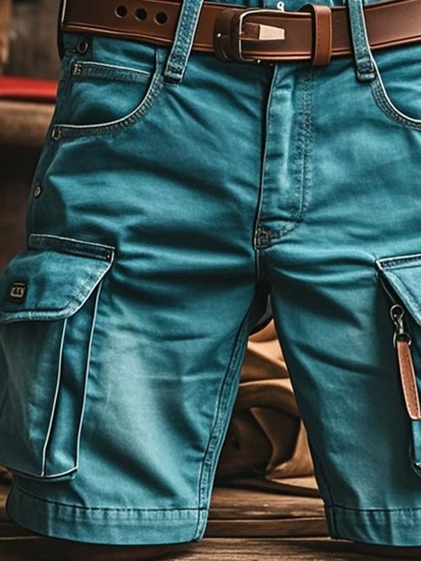 Pantalones Cortos Funcionales Retro Para Hombre Para Actividades Al Aire Libre