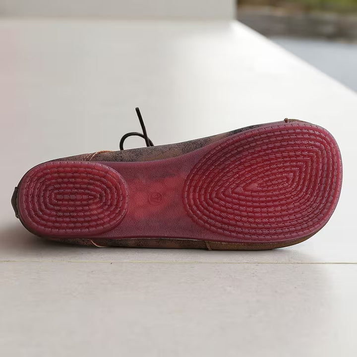 Zuniya - Zapatos Cómodos de Cuña Baja Con Cordones