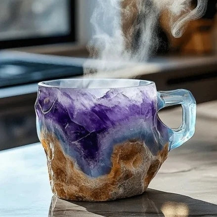CrystalMug - Tazas De Café De Cristal Mineral