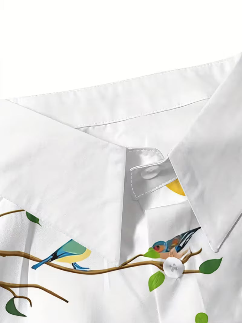 Joena - Camisa Estampada De Manga Larga