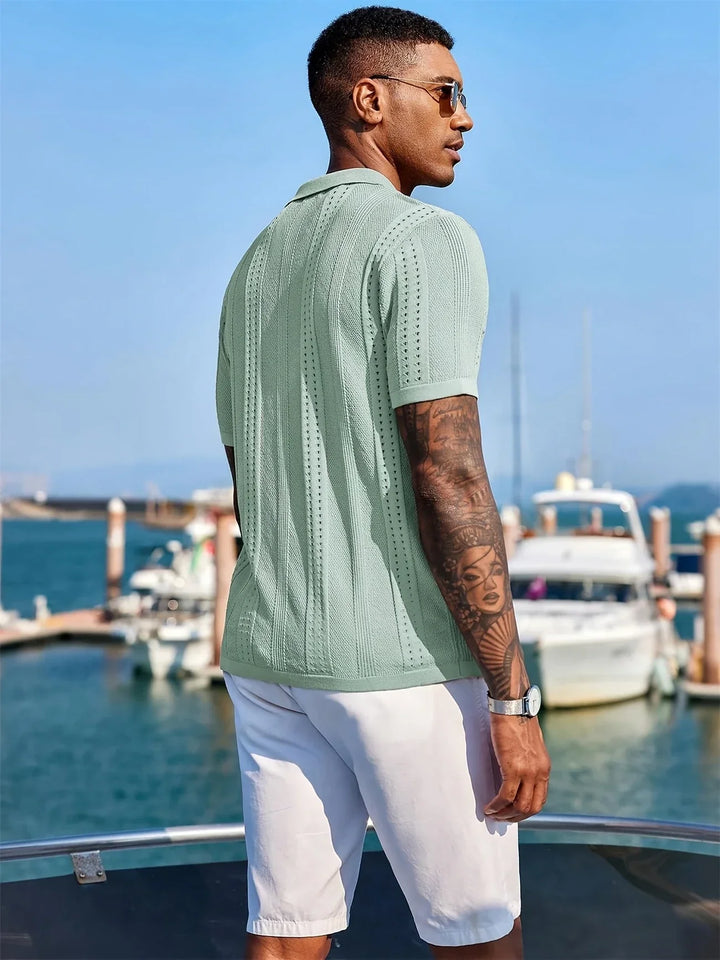 Semyon - Camisa De Punto Con Estampado Intrincado a La Moda