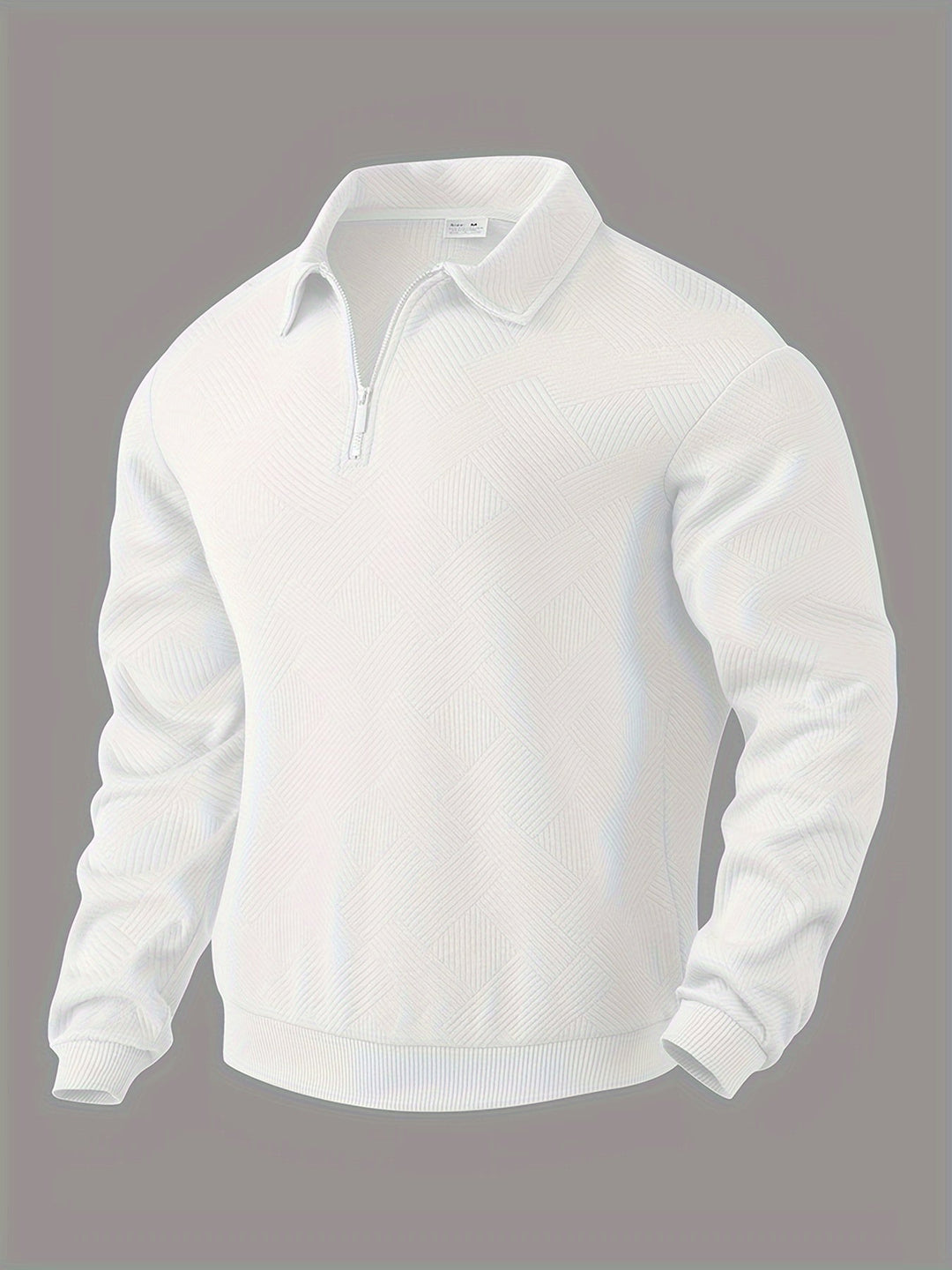 Baldrick - Sudadera Vintage Con Cremallera y Diseño Geométrico